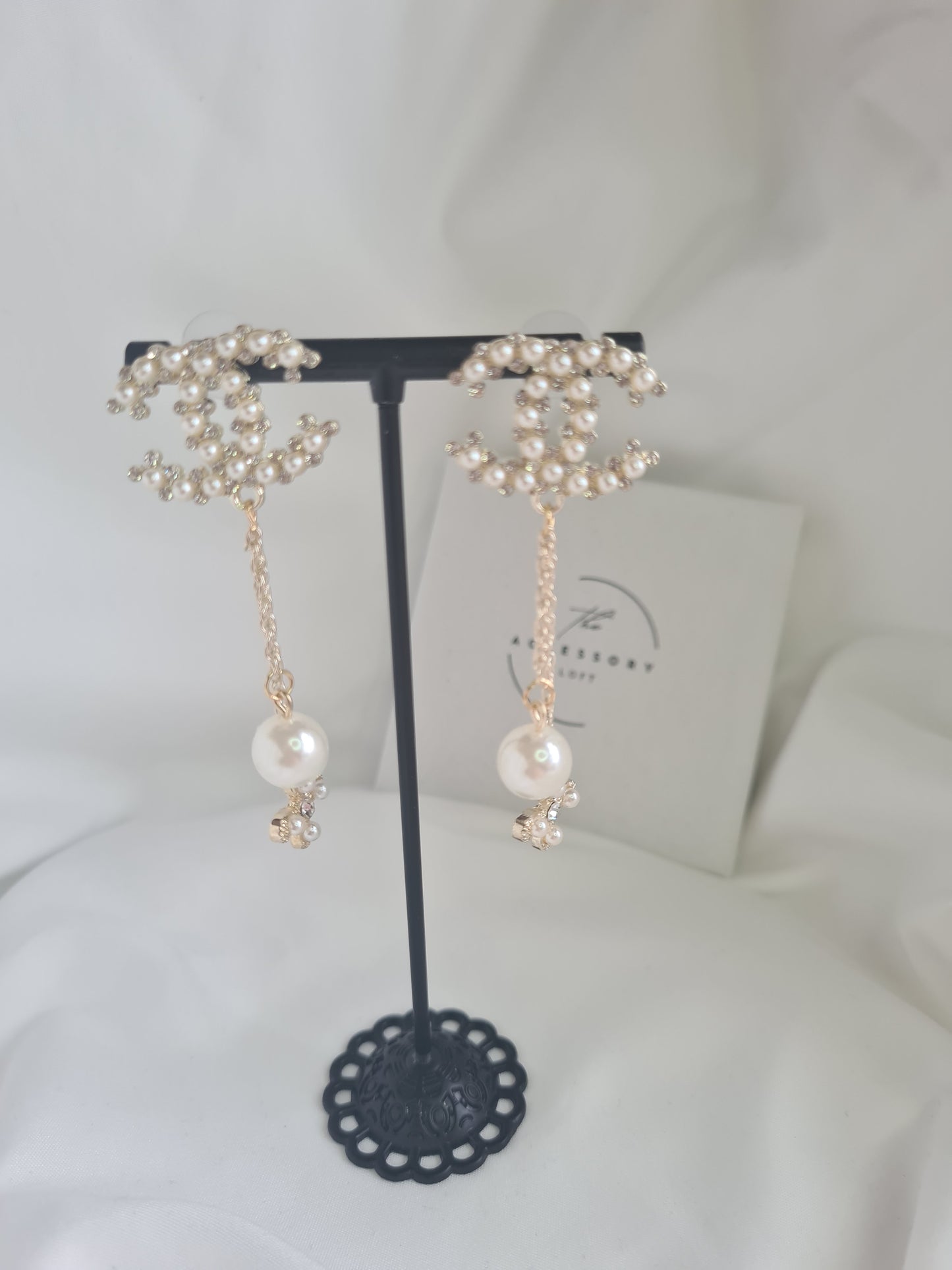 Audrey Gold letter earrings