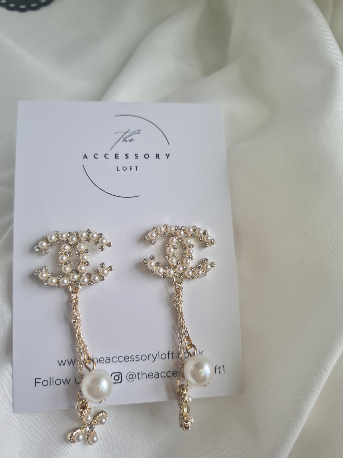 Audrey Gold letter earrings