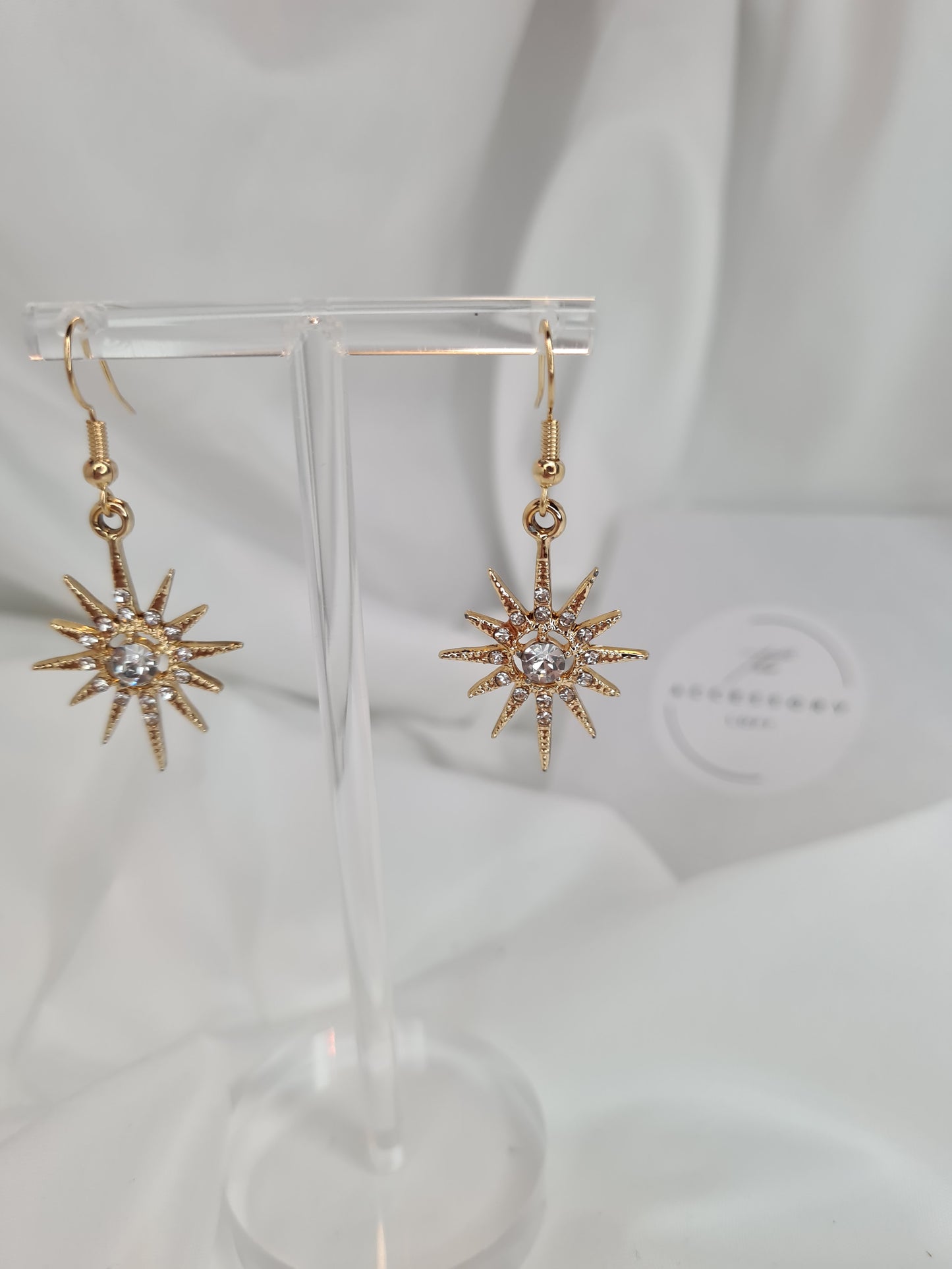 Aurora gold celestial earrings