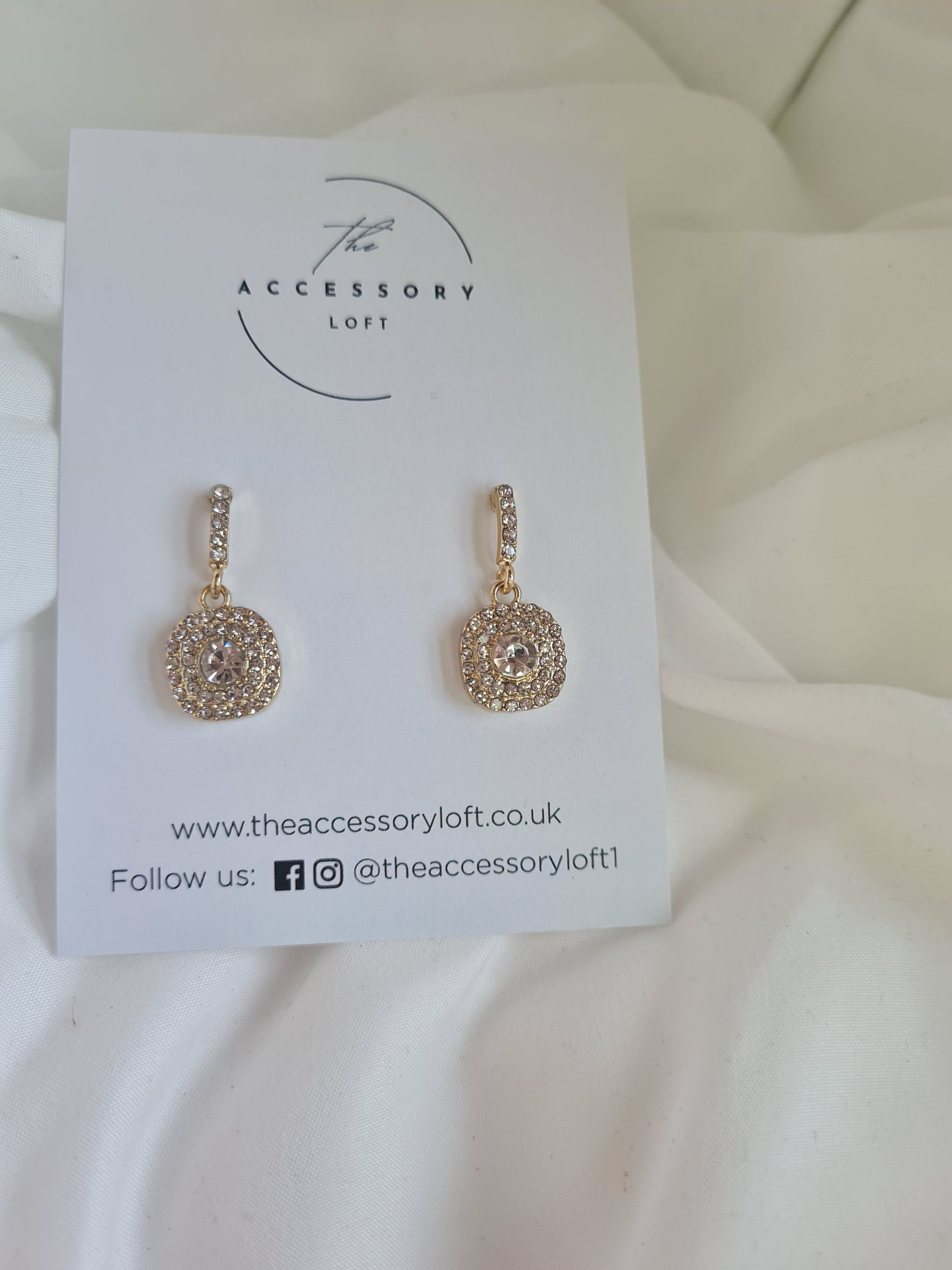 Bronagh Diamante Drop Earrings