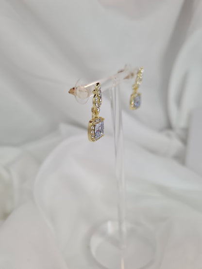 Esme Gold zircon Diamond Earrings INSTOCK