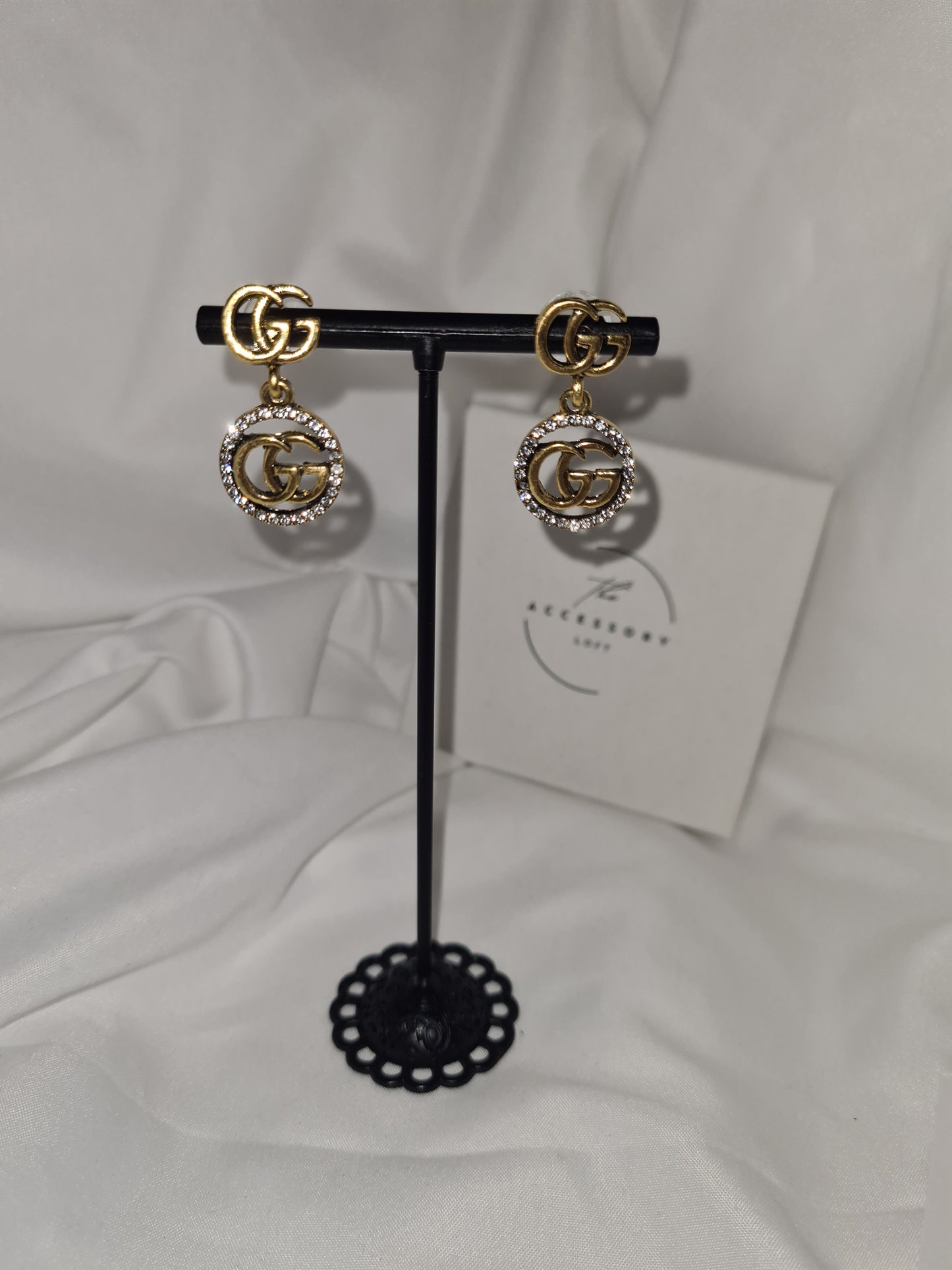 Gigi Gold letter earrings