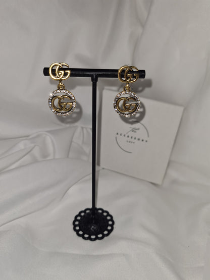 Gigi Gold letter earrings