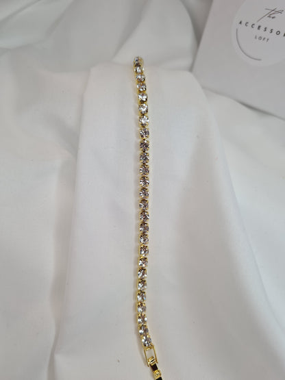 Isabella Gold Tennis Bracelet