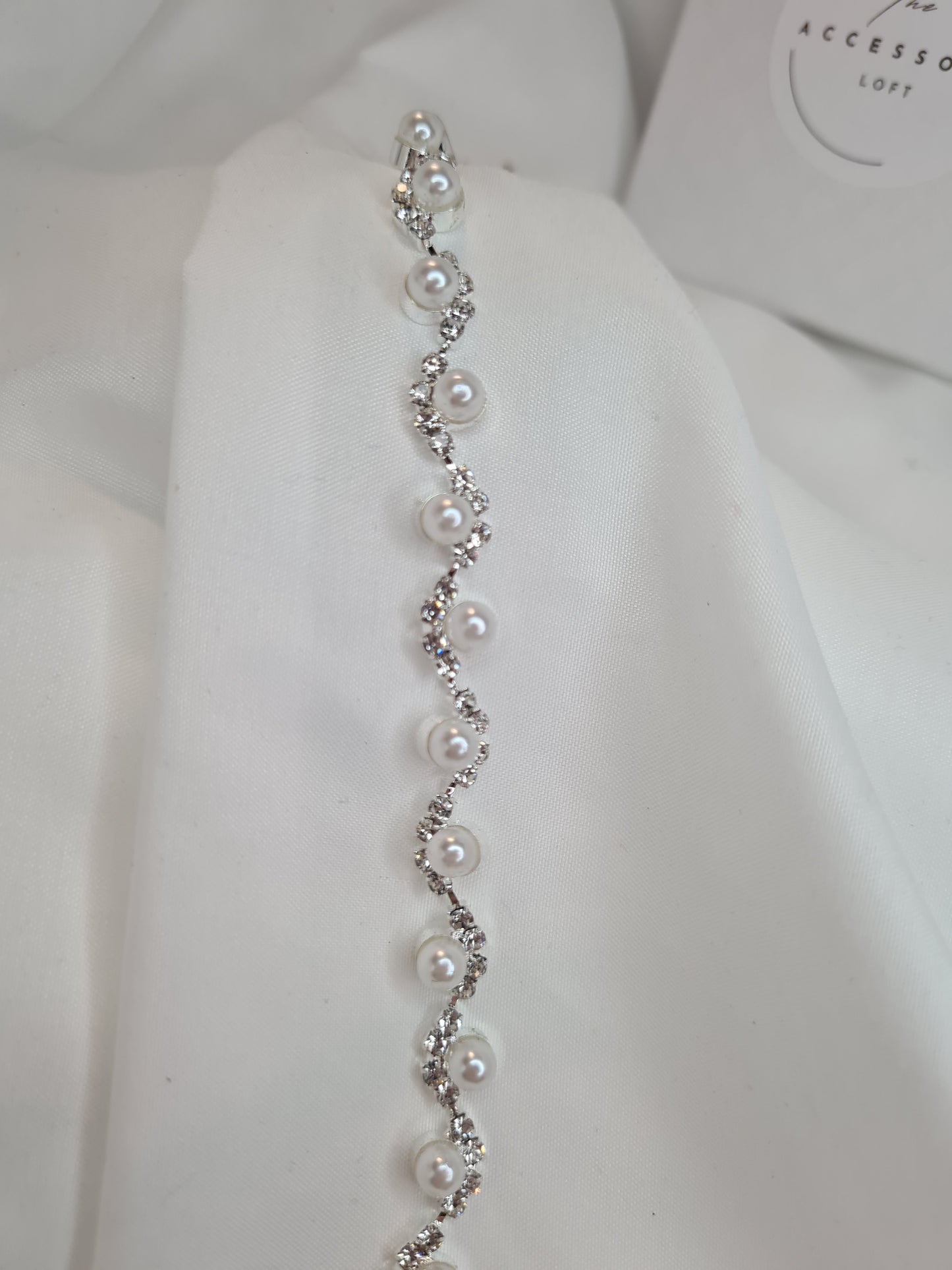 Sadie Pearl and Diamond Bracelet