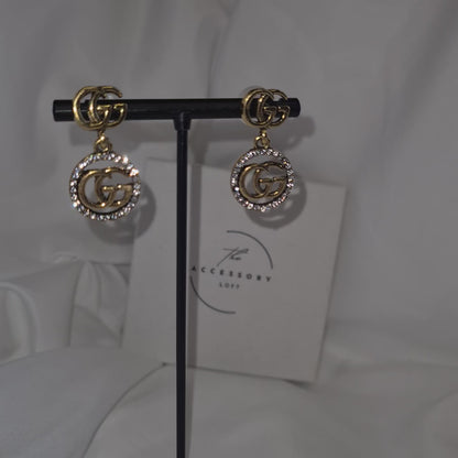 Gigi Gold letter earrings