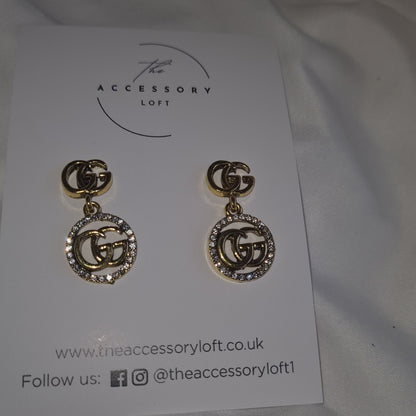 Gigi Gold letter earrings