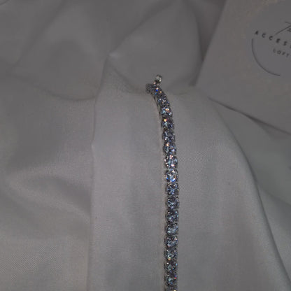 Gemma Silver Tennis Bracelet