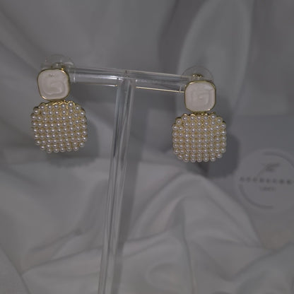 Brooke earrings- pearl gold