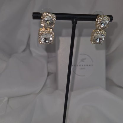 Lottie Gold Diamond Earrings