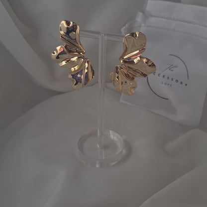 Maura Gold Foral Earrings