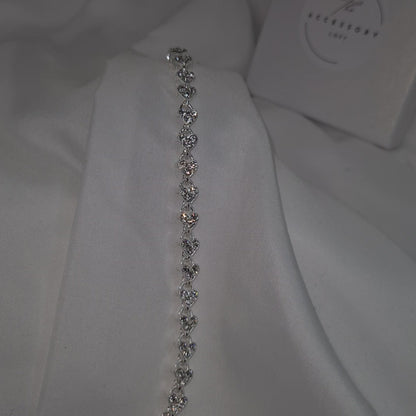 Rita Silver Diamond Bracelet