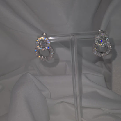 Patricia Diamond Silver Earrings INSTOCK